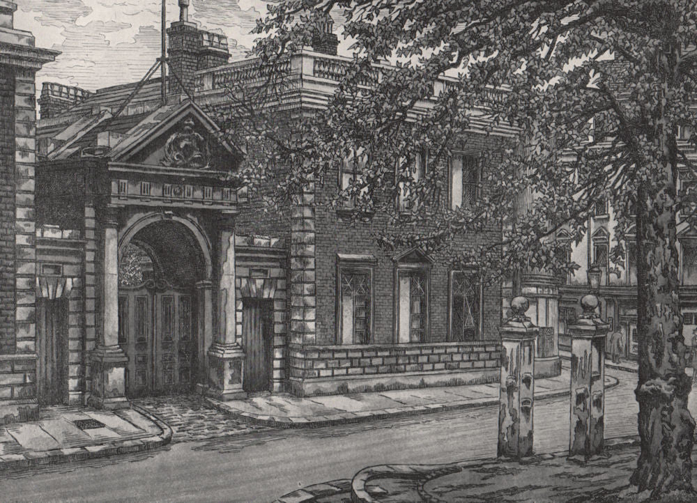 LONDON. Knightsbridge Green, by Charles Ginner 1947 old vintage print picture